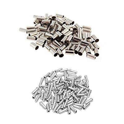 12X Metal Bike Brake Gear Cable Wire Outer End Caps Crimps Tips Ferrules F CATJB